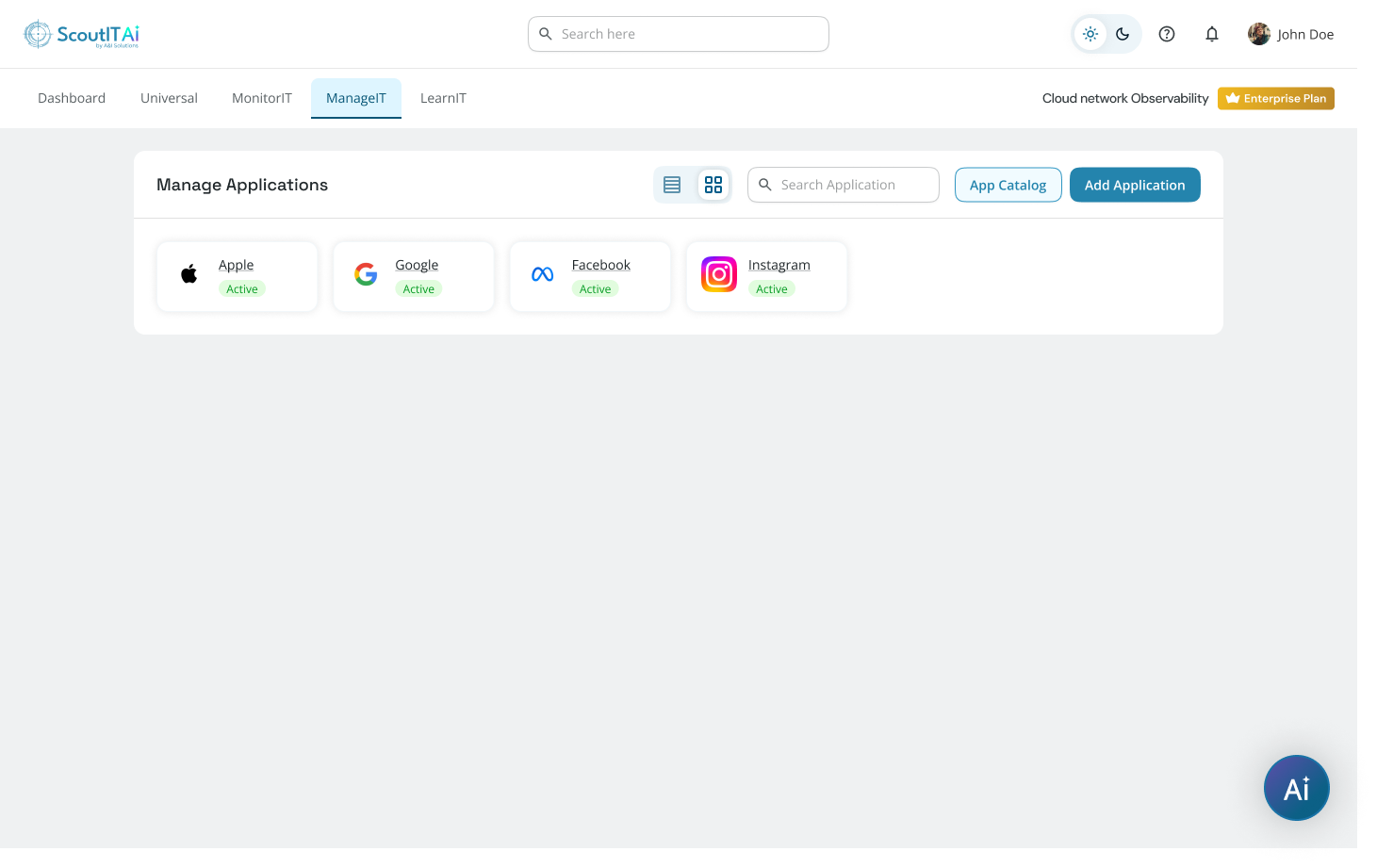 Application overview screenshot
